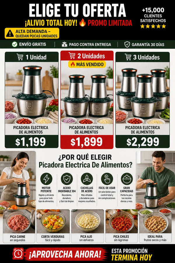 Picadora Electrica De Alimentos - imagen 2