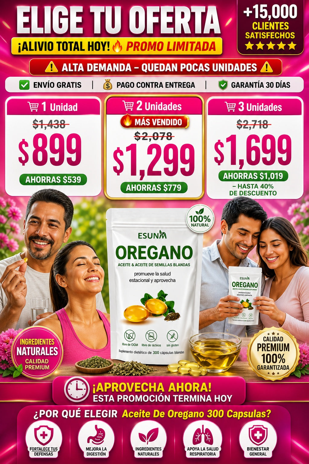 Aceite De Oregano 300 Capsulas - imagen 2