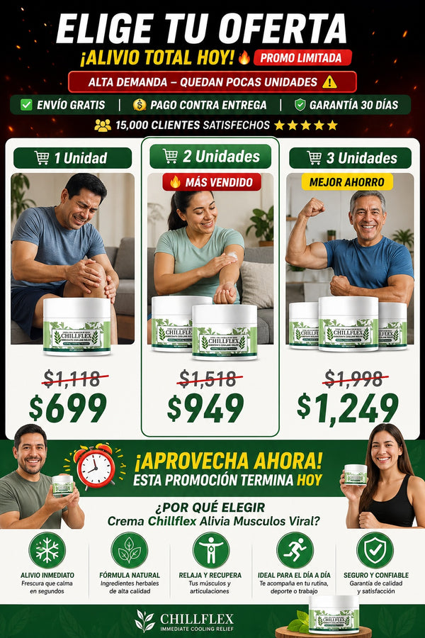 Crema Chillflex Alivia Musculos Viral - imagen 2