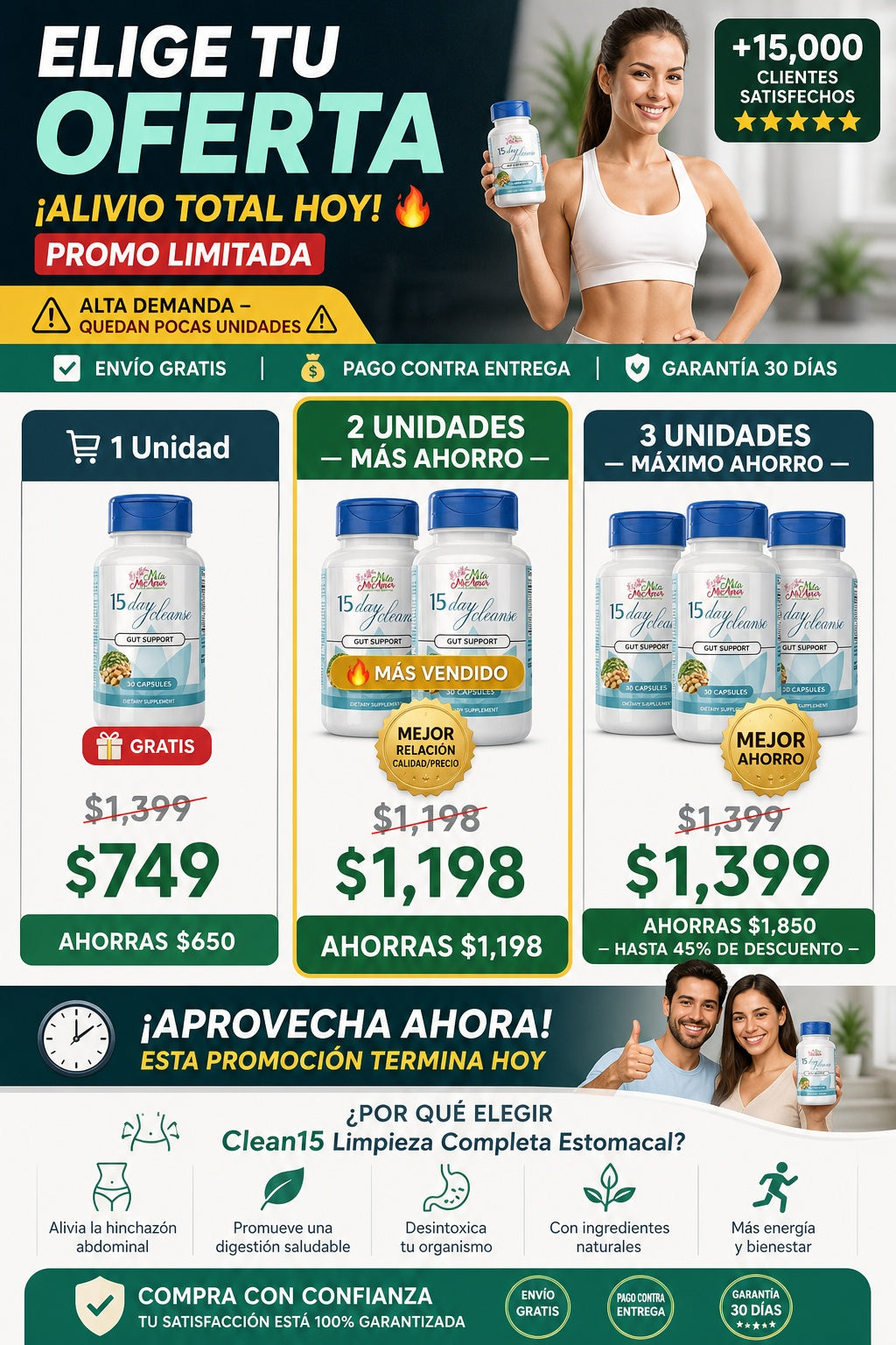 Clean15 Limpieza Completa Estomacal - imagen 2