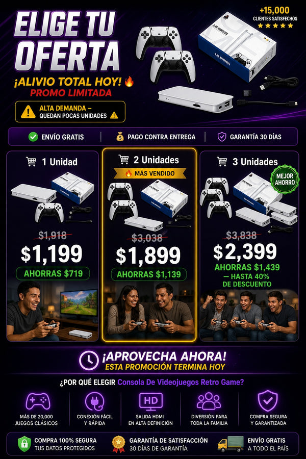 Consola De Videojuegos Retro Game - imagen 2