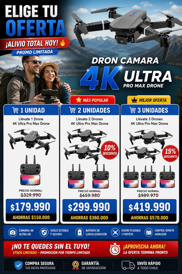 Dron Camara 4k Ultra Pro Max Drone - imagen 2