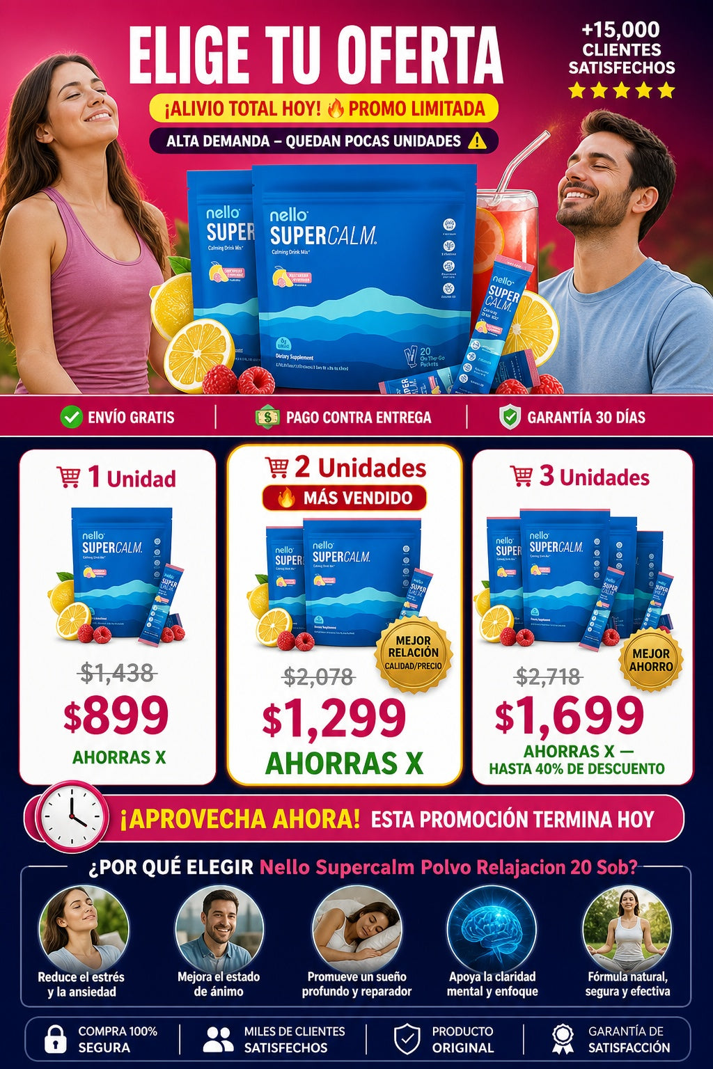 Nello Supercalm Polvo Relajacion 20 Sob - imagen 2
