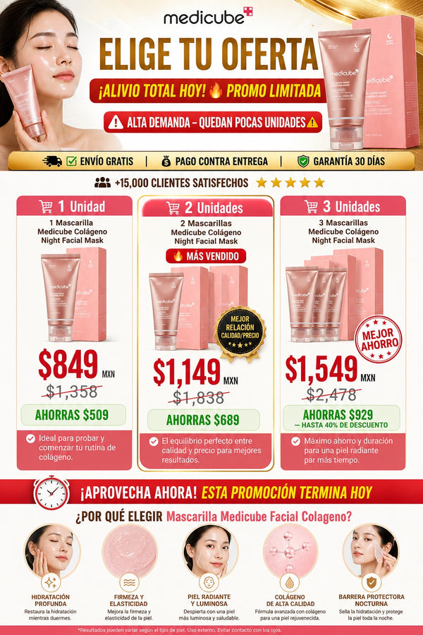 Mascarilla Medicube Facial Colageno - imagen 2