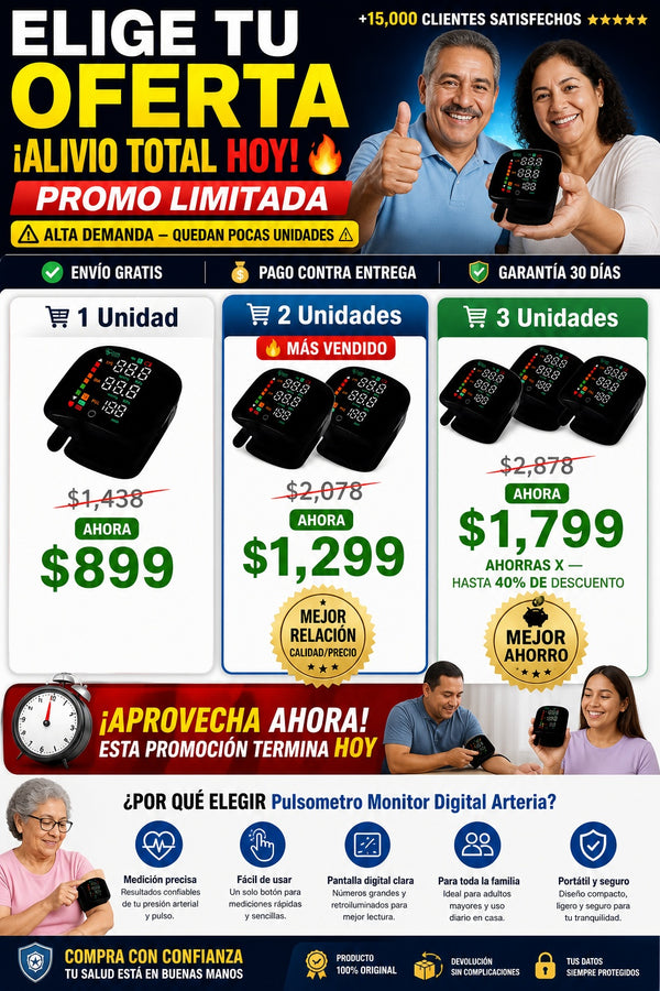 Pulsometro Monitor Digital Arteria - imagen 2