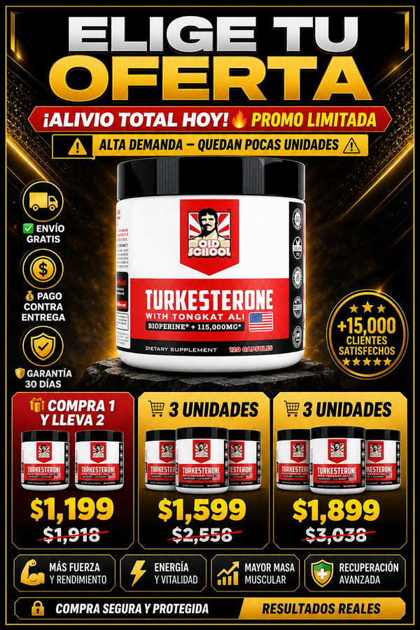 Suplemento Turkesterone 120 Capsulas - imagen 2