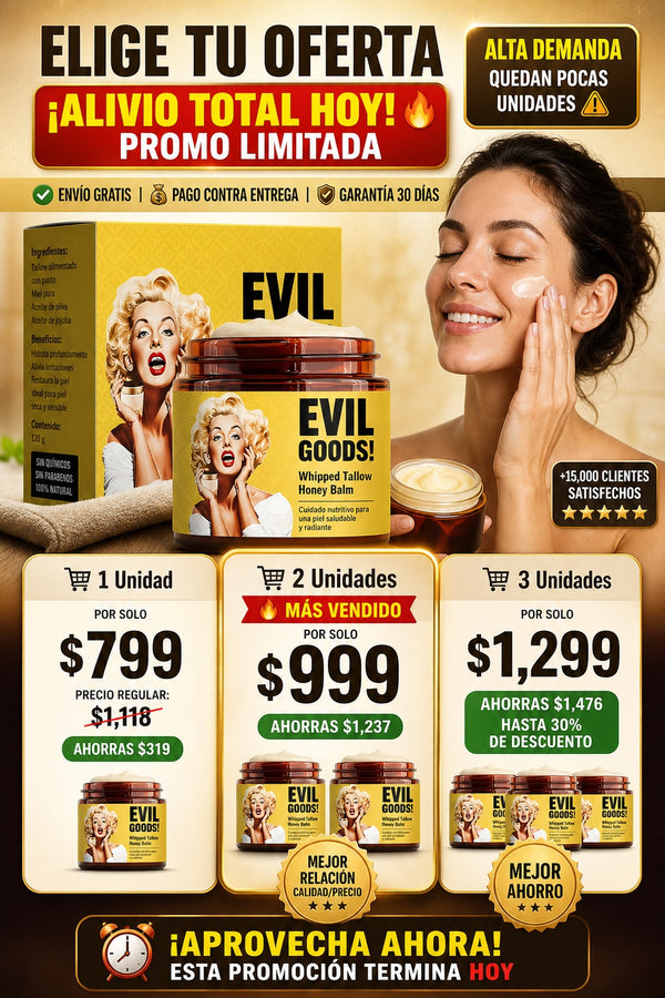 ✨ Evil Goods Manteca Hidratante – Di Adiós a la Piel Seca, Áspera y Agrietada - imagen 2