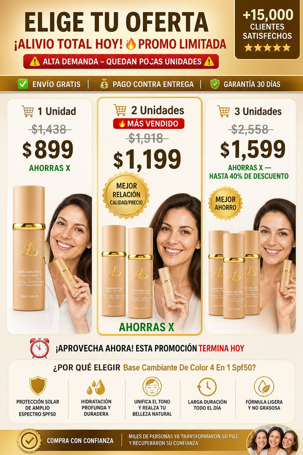 Base Cambiante De Color 4 En 1 Spf50 - imagen 2