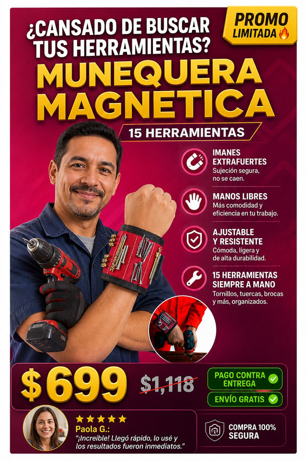 Munequera Magnetica 15 Herramientas - imagen 3