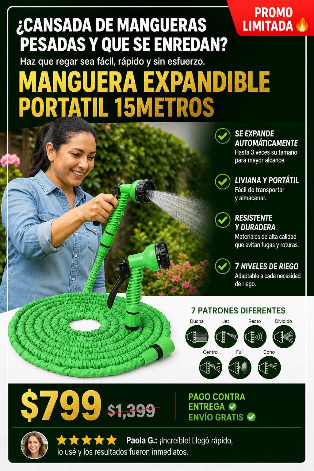 Manguera Expandible Portatil 15metros - imagen 3