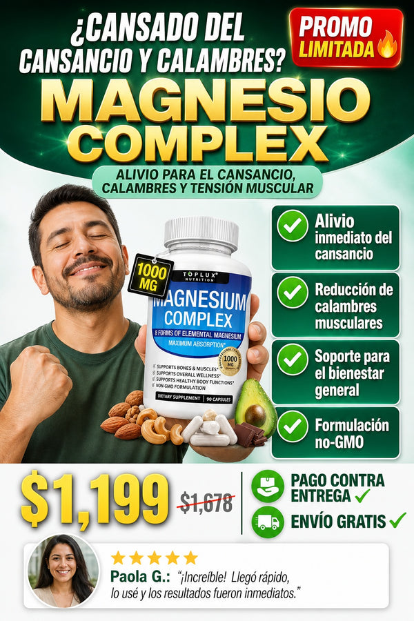 Magnesio Complex: Alivio para el Cansancio, Calambres y Tensión Muscular - imagen 3