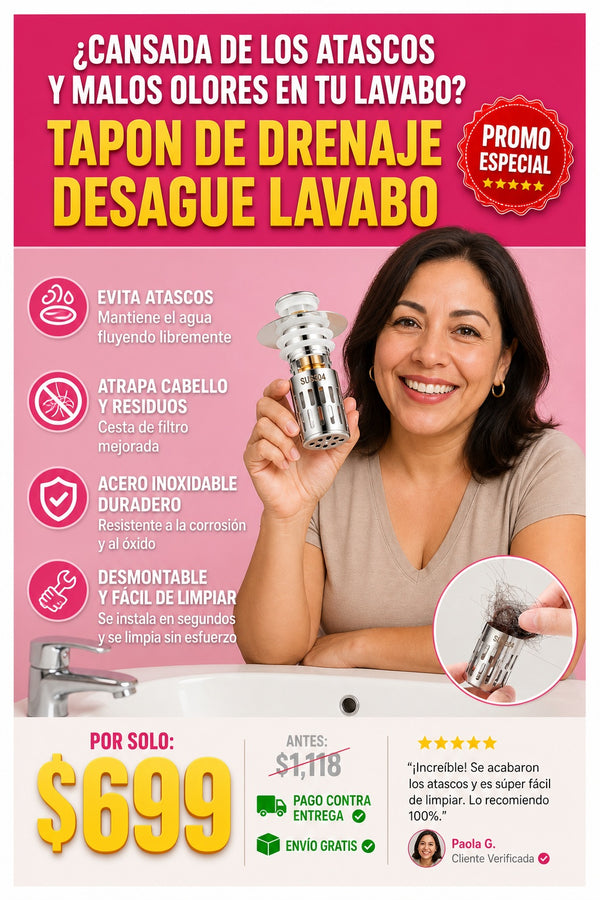 Tapon De Drenaje Desague Lavabo - imagen 3