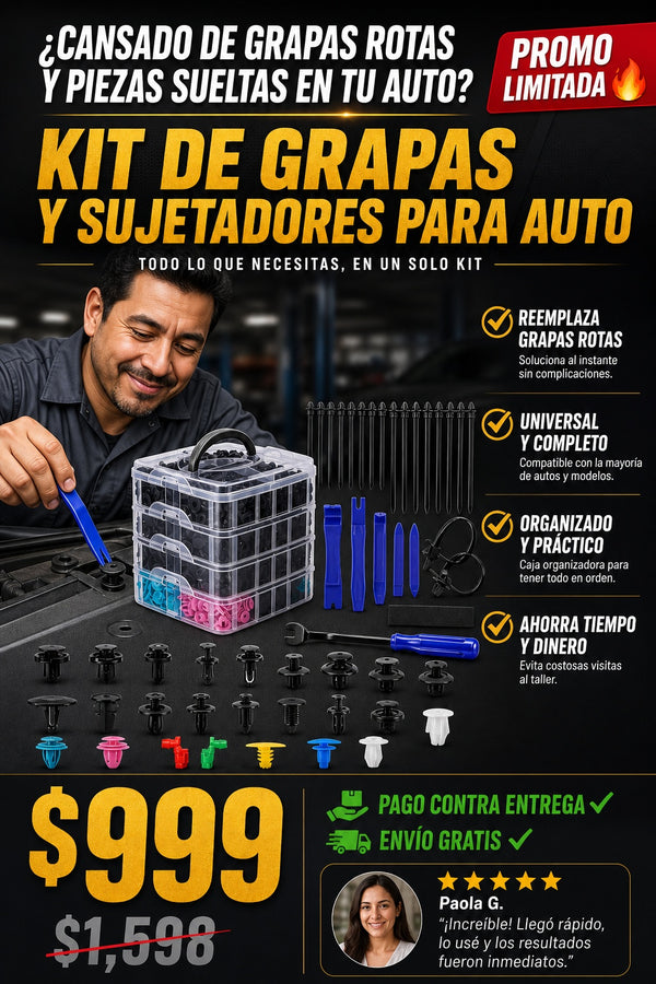 Kit De Grapas Y Sujetadores Para Auto - imagen 3