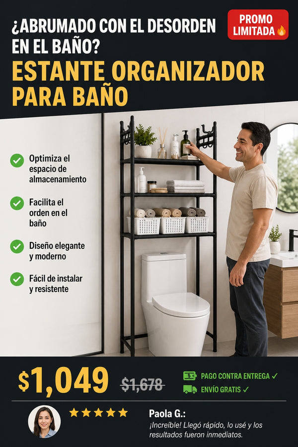 Estante Organizador Para Bano - imagen 3