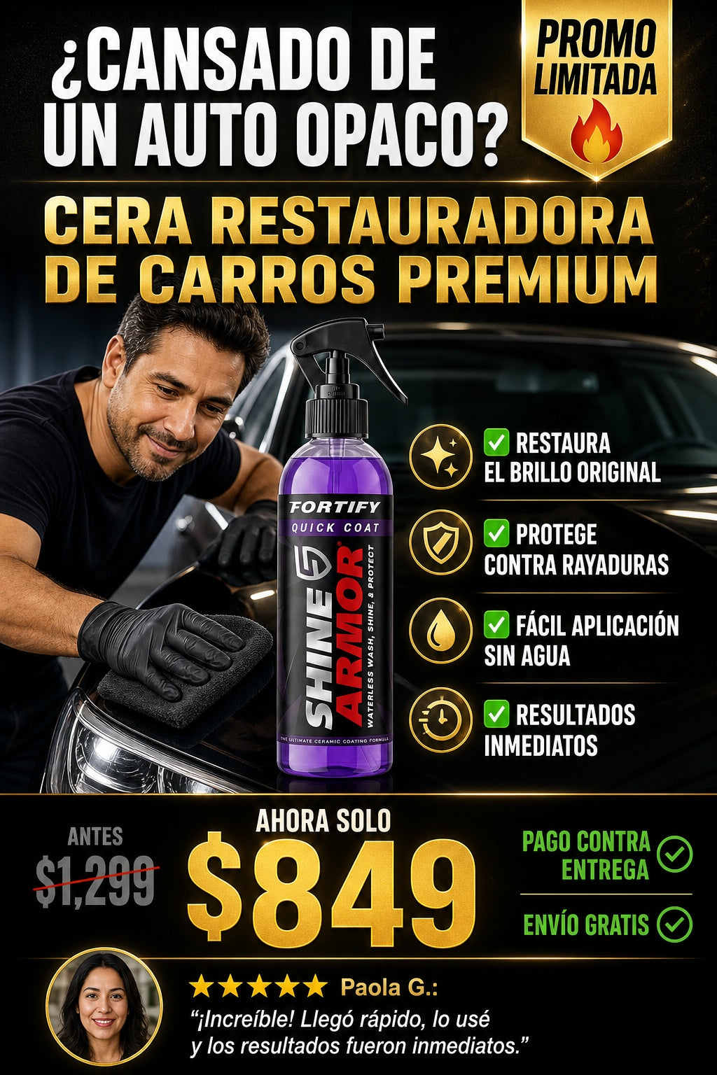 Cera Restauradora De Carros Premium - imagen 3