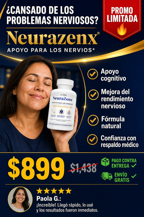 Suplemento Neurazenx Nutrients Nervios - imagen 3
