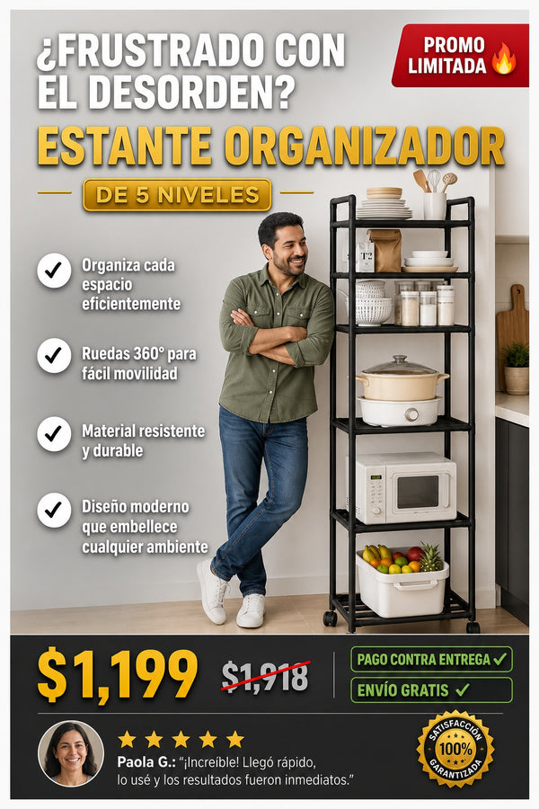 Estante Organizador Multiusos De 5 Nivel - imagen 3