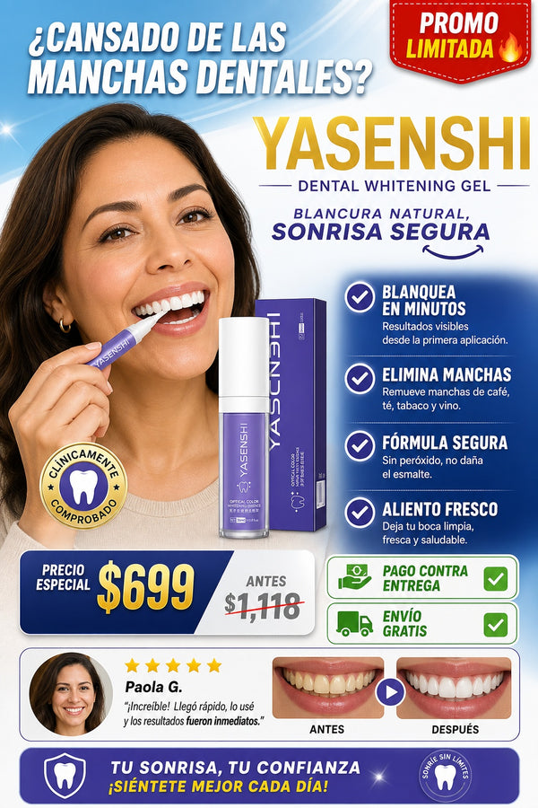 Gel Blanqueador Dental Yasenshi Antimanc - imagen 3