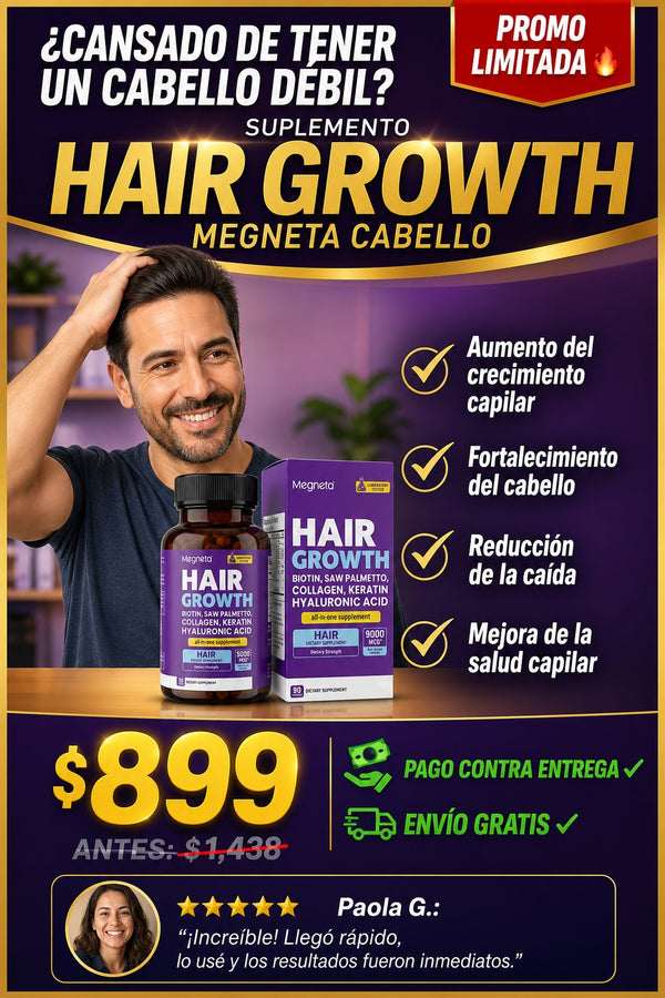 Suplemento Hair Growth Megneta Cabello - imagen 3