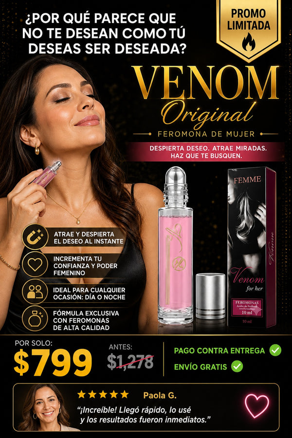 Venom Original Feromona De Mujer - imagen 3