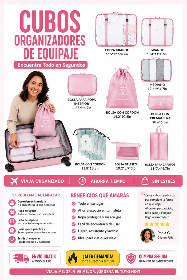 Cubos Organizadores de Equipaje — Encuentra Todo en Segundos - imagen 3