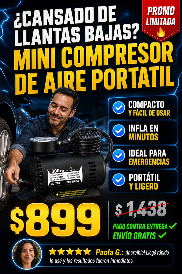 Mini Compresor De Aire Portatil - imagen 3