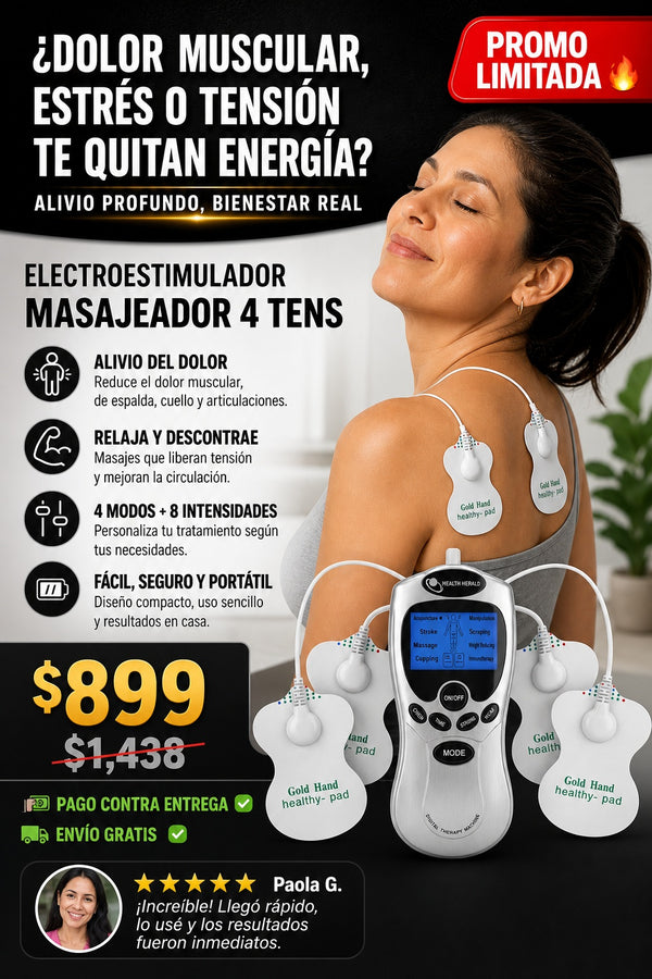Electroestimulador Masajeador 4 Tens - imagen 3