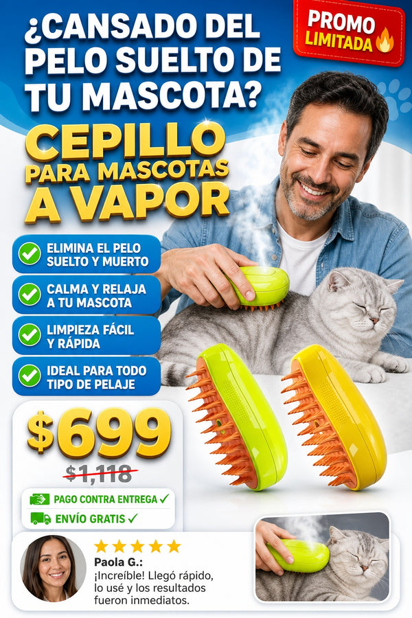 Cepillo Para Mascotas A Vapor - imagen 3