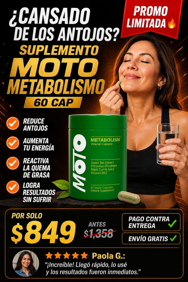 Suplemento Moto Metabolismo 60 Cap - imagen 3
