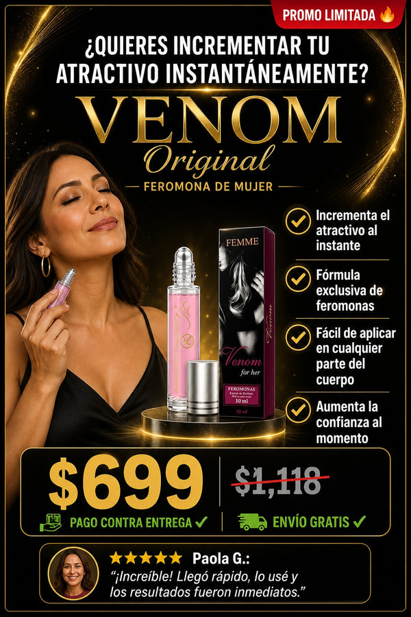 Venom Original Feromona De Mujer - imagen 3