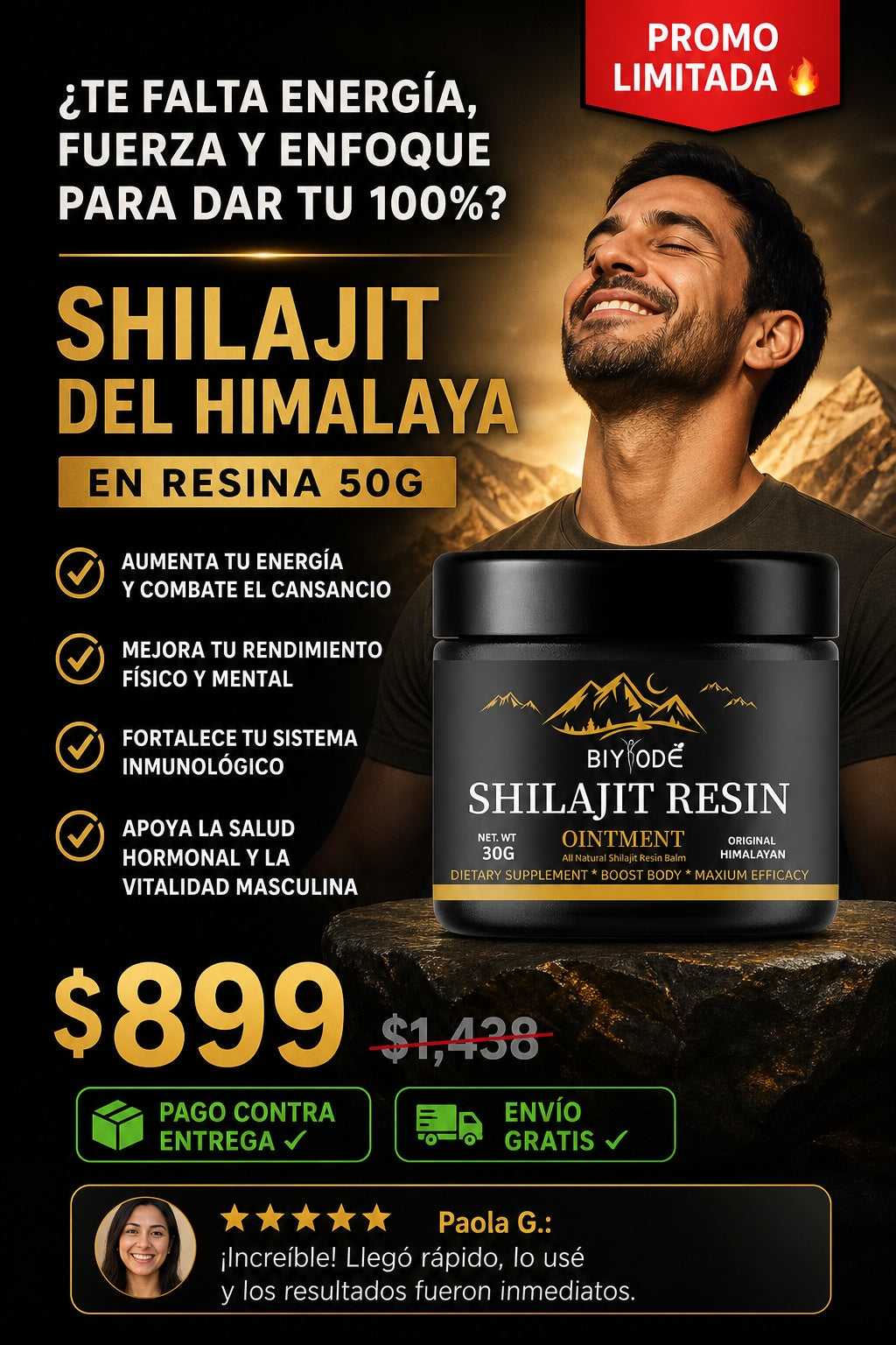 Shilajit Del Himalaya En Resina 50g - imagen 3