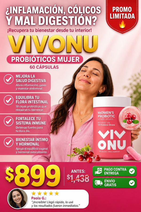 Vivonu Probioticos Mujer 60 Capsulas - imagen 3