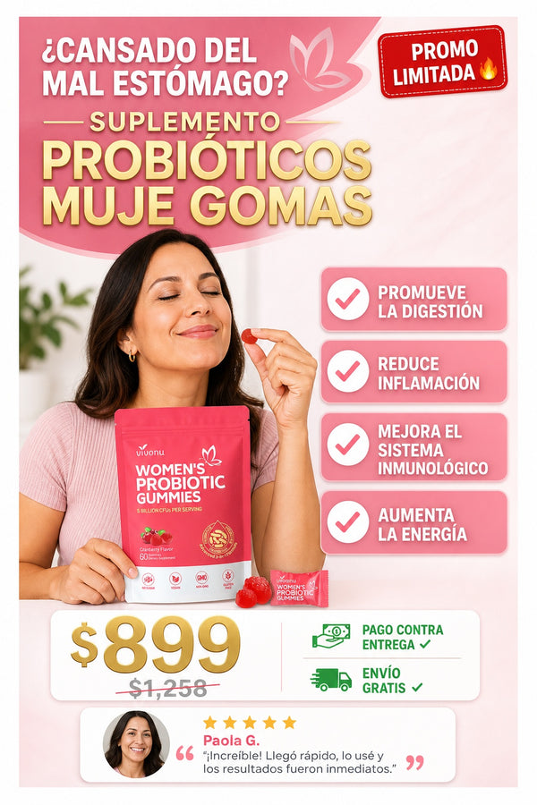 Suplemento Probioticos Muje Gomas - imagen 3