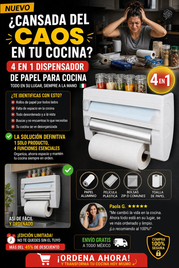 cDispensador De Papel Cocina 4 En 1 - imagen 3