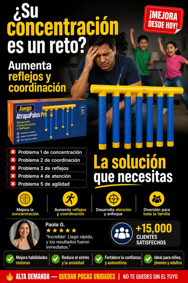 Juego AtrapaPalos Pro – Desarrolla Concentración y Reflejos - imagen 3