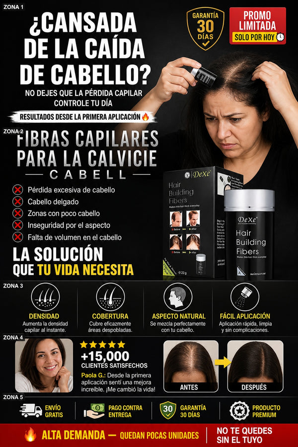 Fibras Capilares Para La Calvicie Cabell - imagen 3
