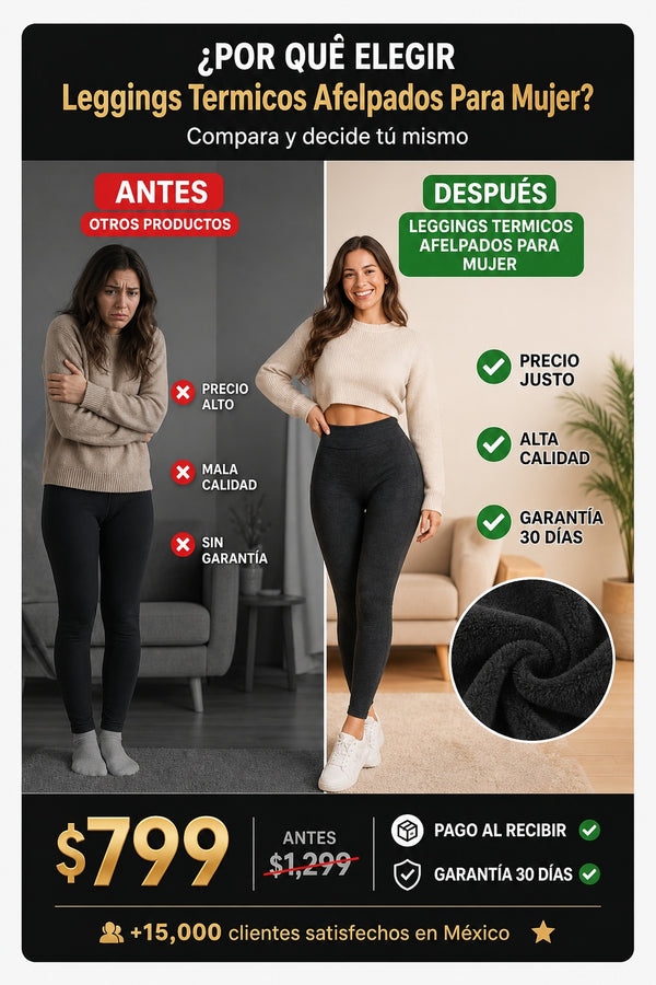 Leggings Termicos Afelpados Para Mujer - imagen 4