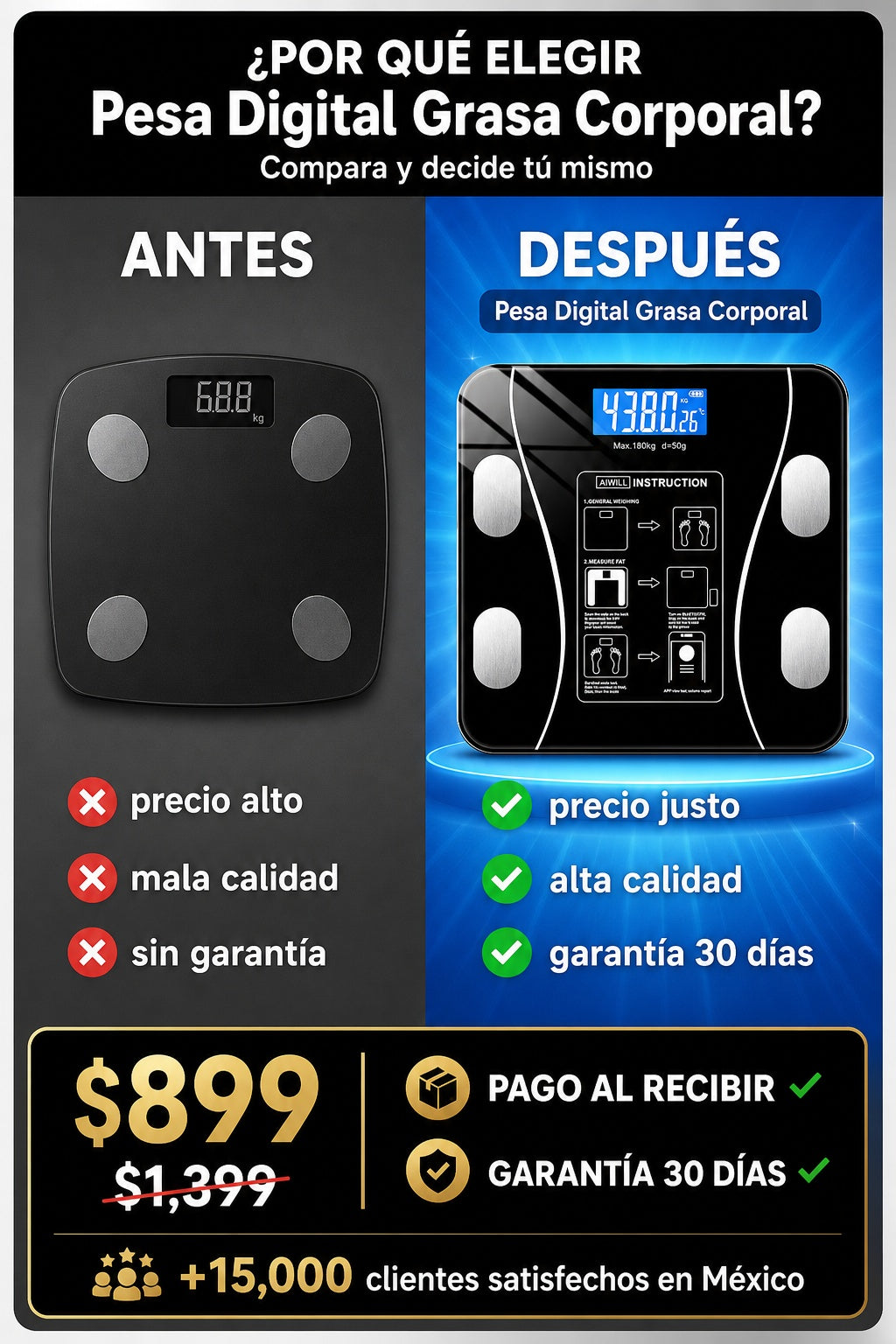 Pesa Digital Grasa Corporal - imagen 4