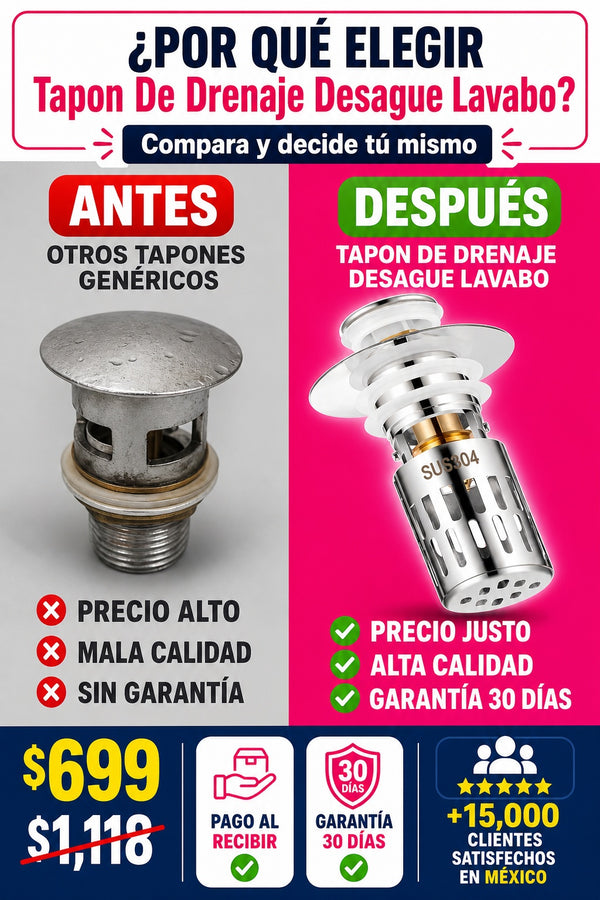 Tapon De Drenaje Desague Lavabo - imagen 4