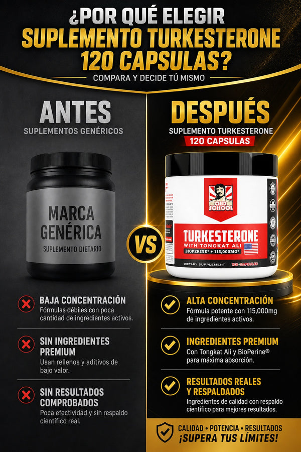Suplemento Turkesterone 120 Capsulas - imagen 4