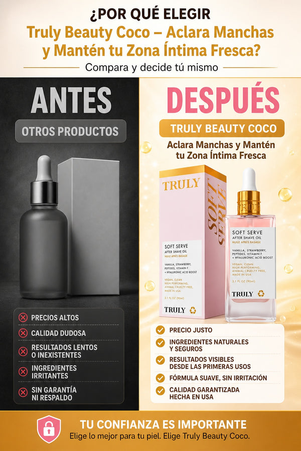 Truly Beauty Coco – Aclara Manchas y Mantén tu Zona Íntima Fresca - imagen 4