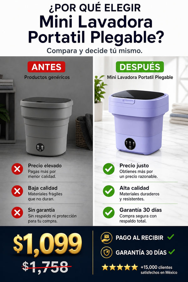 Mini Lavadora Portatil Plegable - imagen 4