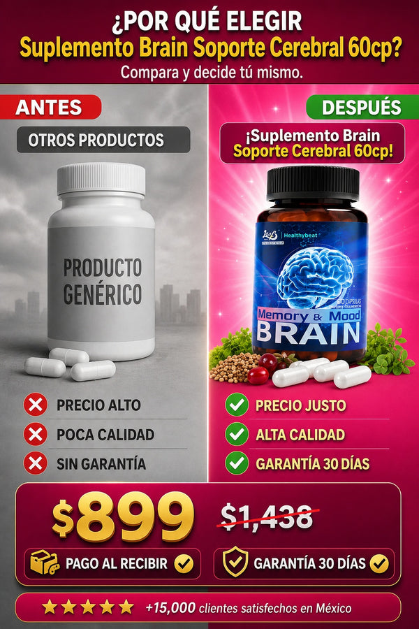 Suplemento Brain Soporte Cerebral 60cp - imagen 4