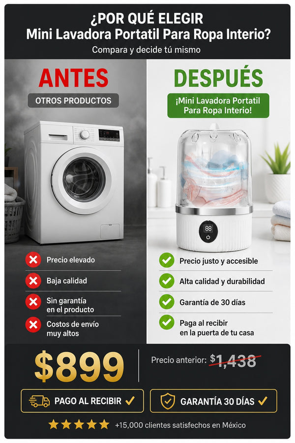 Mini Lavadora Portatil Para Ropa Interio - imagen 4