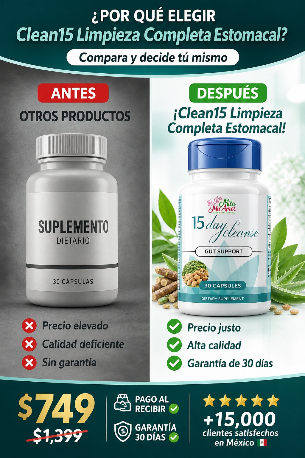 Clean15 Limpieza Completa Estomacal - imagen 4
