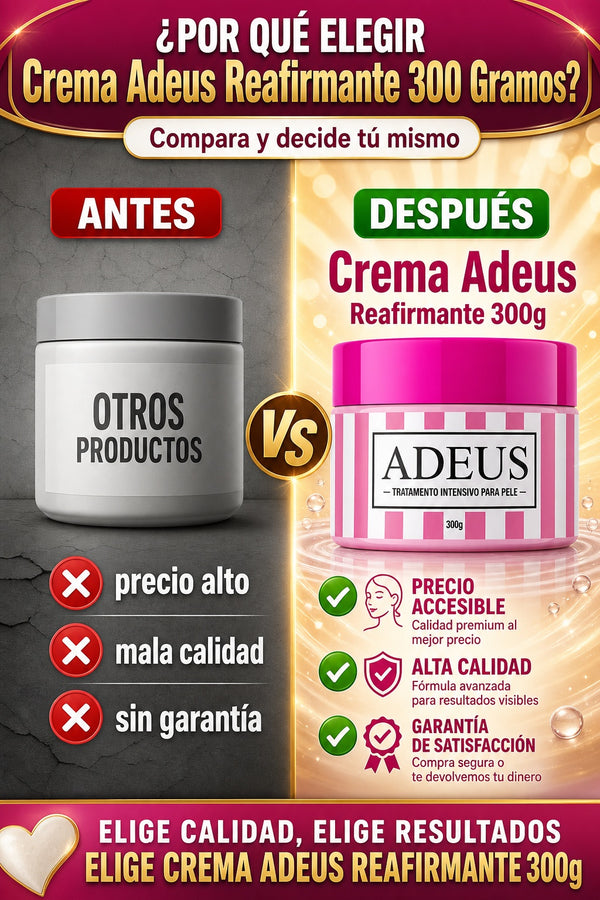 Crema Adeus Reafirmante 300 Gramos - imagen 4