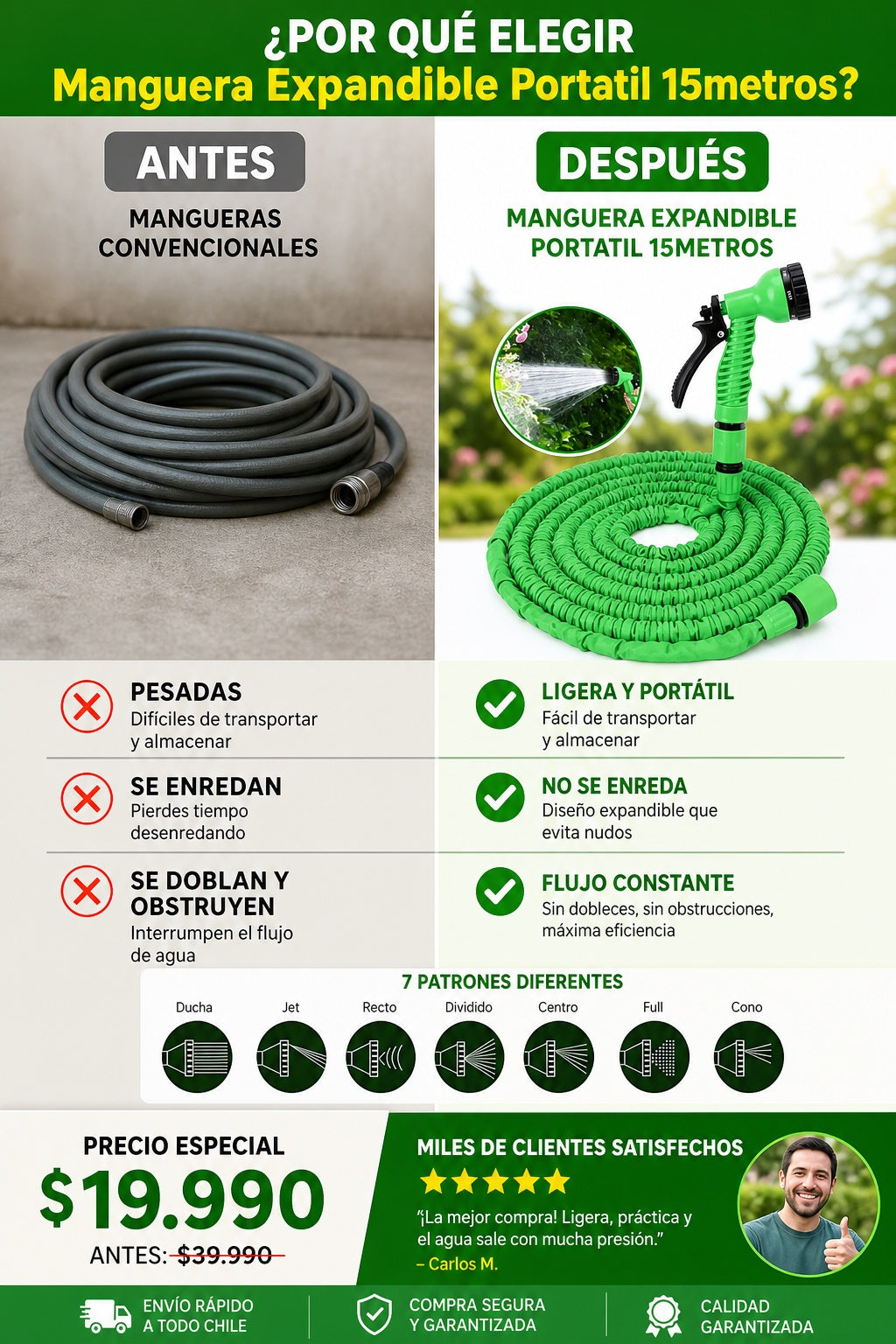 Manguera Expandible Portatil 15metros - imagen 4