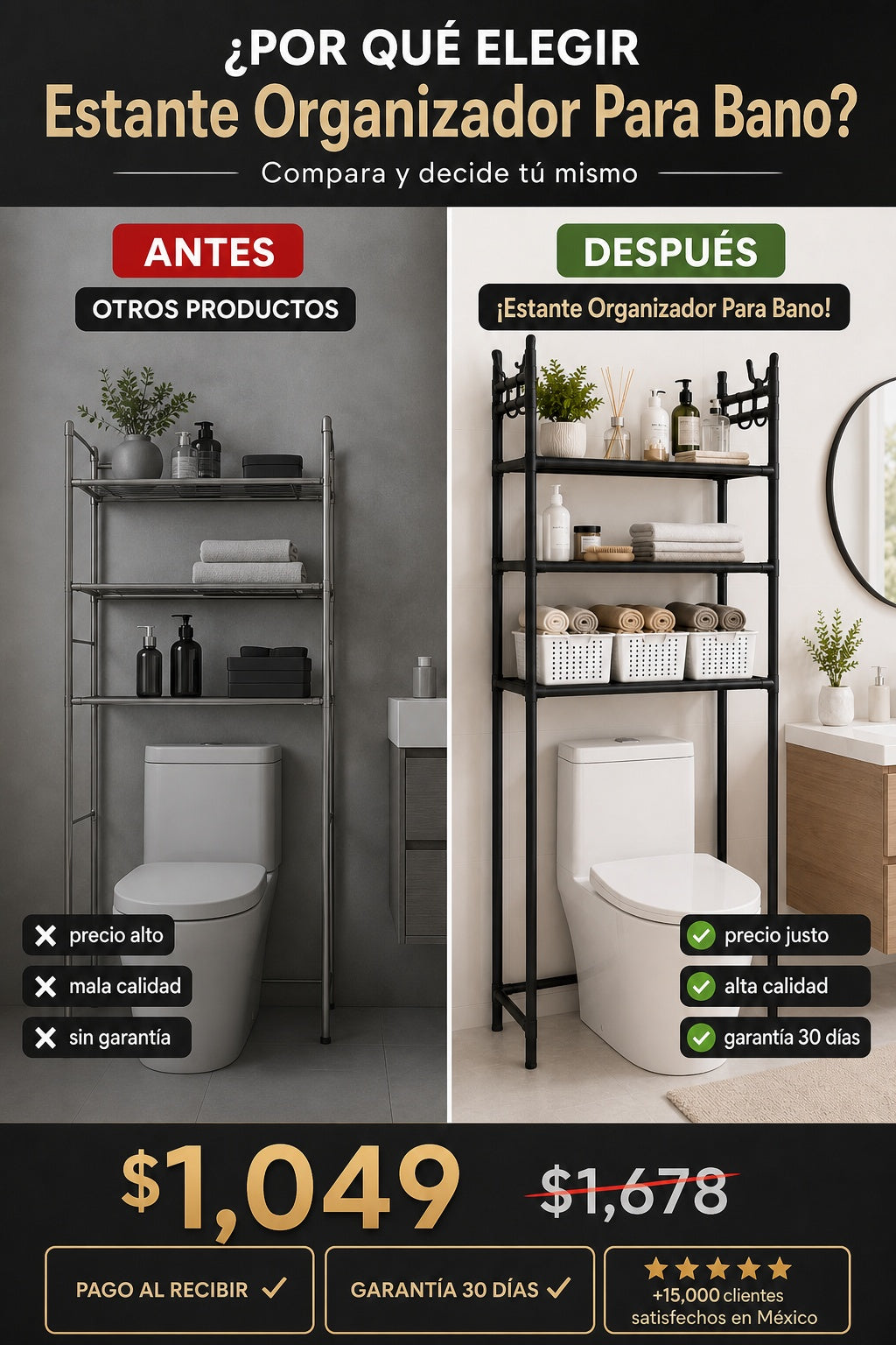 Estante Organizador Para Bano - imagen 4