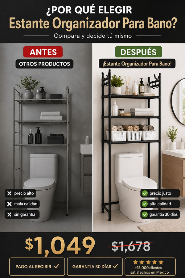 Estante Organizador Para Bano - imagen 4