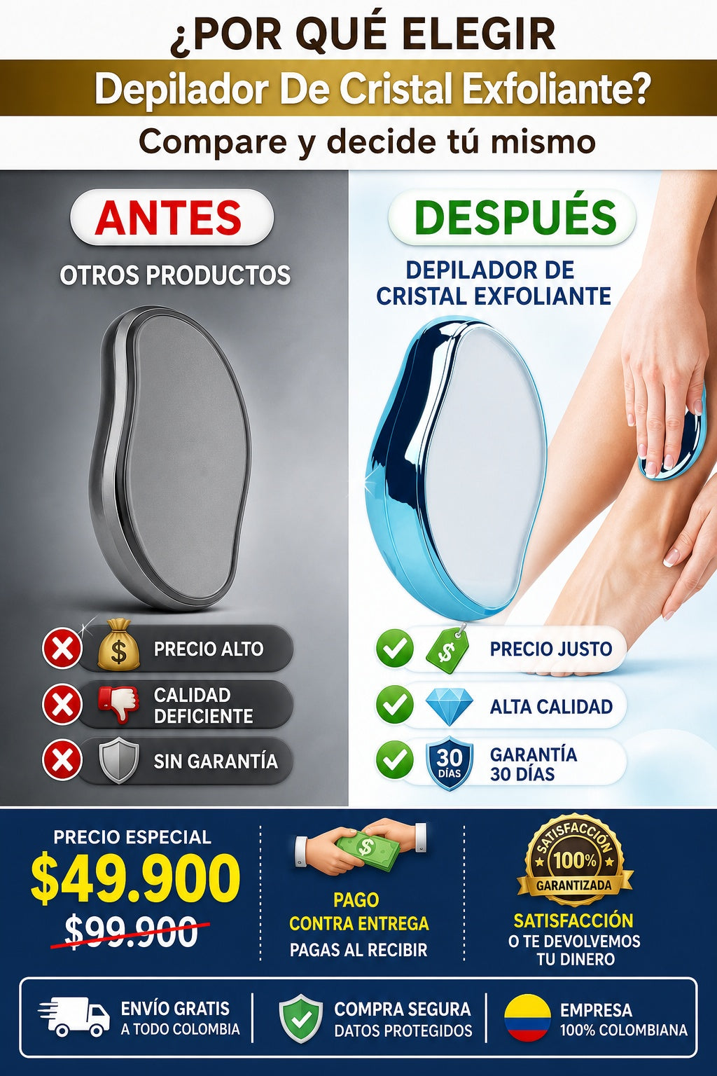 Depilador De Cristal Exfoliante - imagen 4